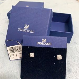 Swarovski Pyramid Stud Earrings
